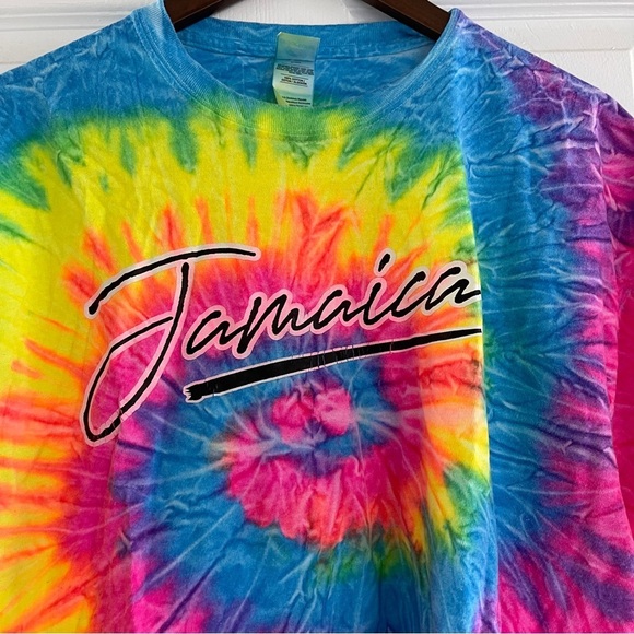 Jamaica Tie-Dye Crop Top XL - Picture 2 of 4